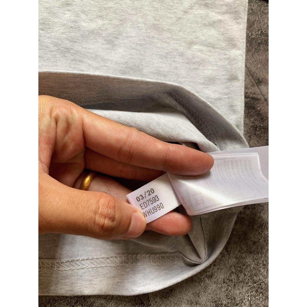 (HÀNG XUẤT XỊN) Áo das xám 3 sọc 502 3-Stripes Tee Grey Made in Cambodia full tag code  Size S M L