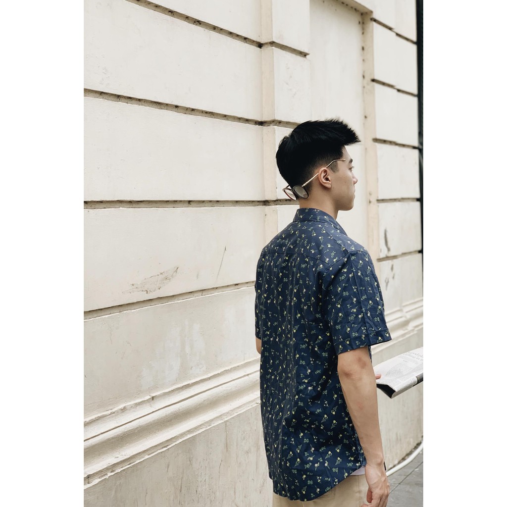 Áo sơ mi nam 360 BOUTIQUE ngắn tay họa tiết - SDBTK218-7 | BigBuy360 - bigbuy360.vn