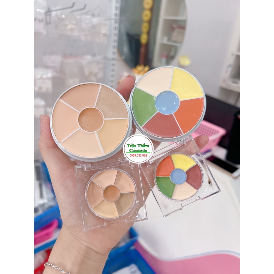 Che khuyết điểm triệt sắc Kryolan dạng ô nhỏ 6 ô màu che mọi khuyết điểm