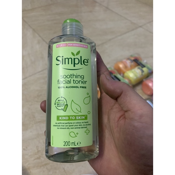 Nước tẩy Trang, Nước hoa hồng Simple 200ml