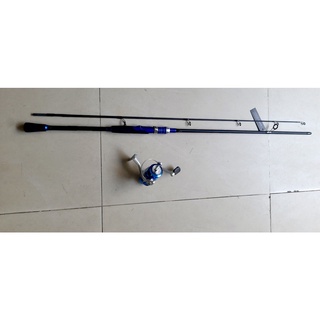 Combo cần lure 2 khúc cacbon và máy JD 3000