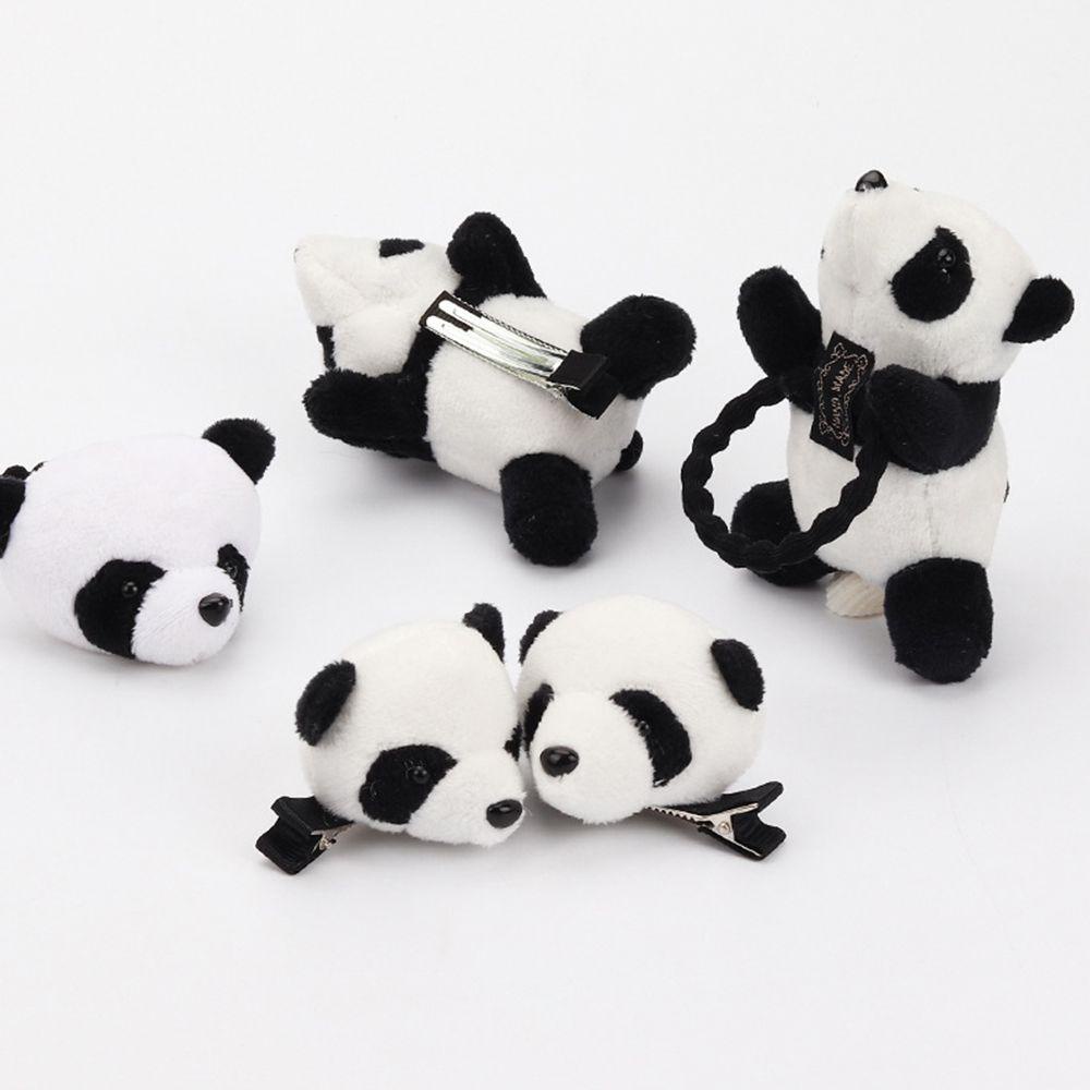 Băng đô cài tóc rửa mặt Hình Búp Bê Gấu Trúc 3D Dễ Thương
