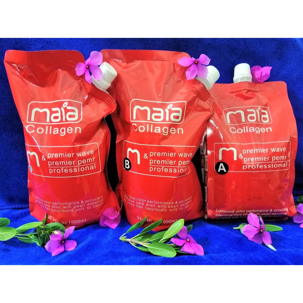 uốn ép MAIA Collagen 1000ml+ tặng 1 bịch giấy uốn nóng Texmax trị giá 25K(khi mua 1 cặp ép A+B hoặc A+C)