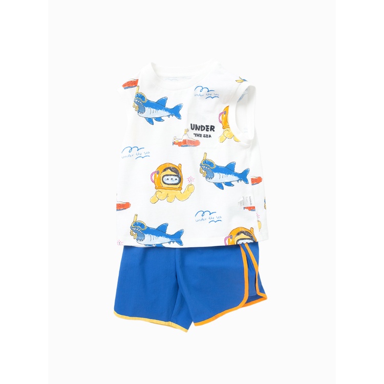 Bộ quần áo BALABALA - TODDLER dành cho bé trai họa tiết biển 201222119102