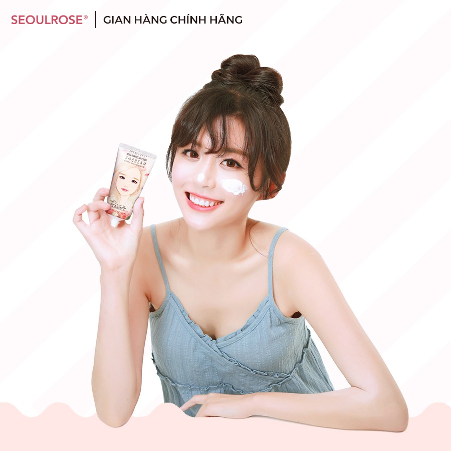 Kem dưỡng ẩm ban ngày seoulrose rosa chính hãng nâng tone da, chống nắng SPF35/PA+++ date 2024