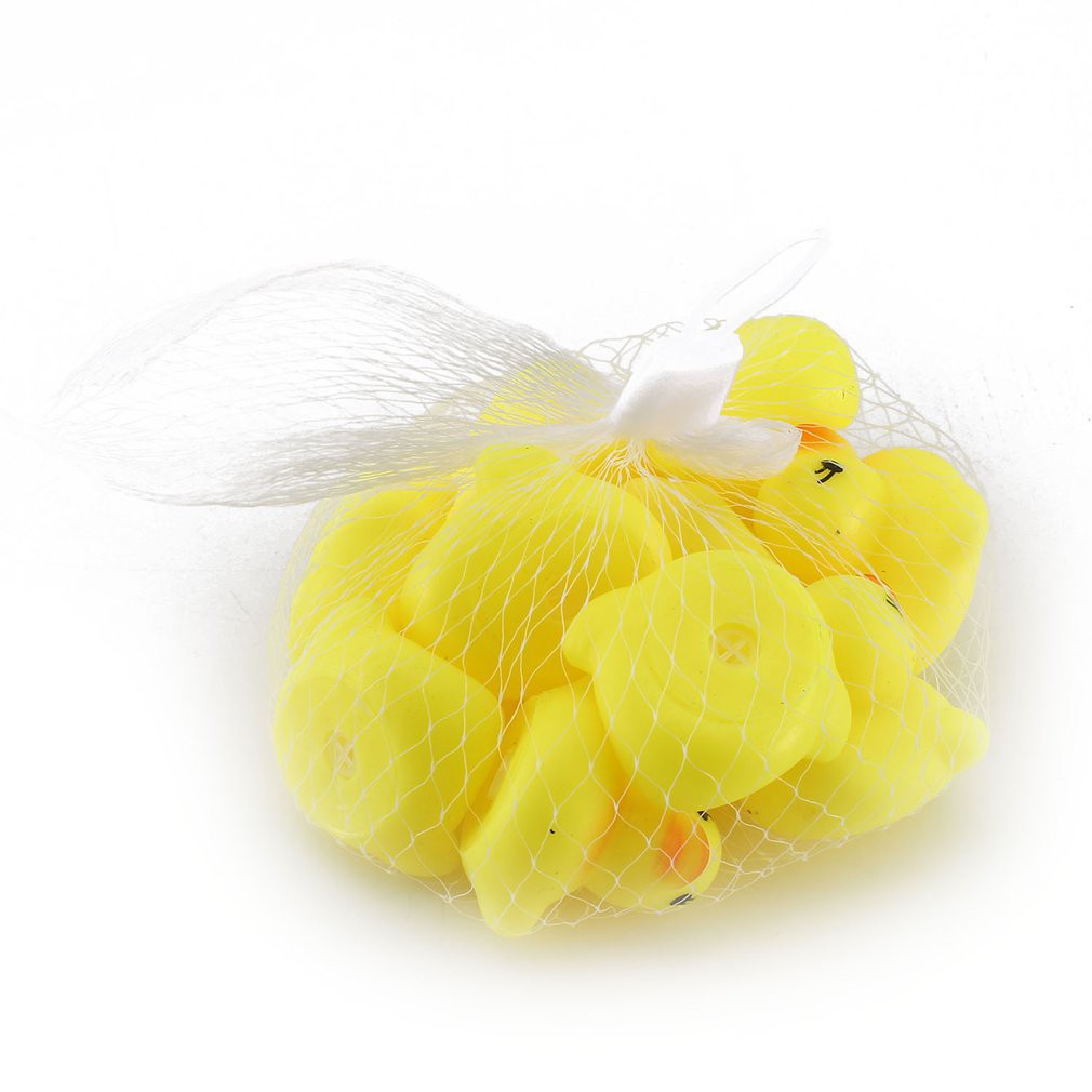 10 chiếc Vịt cao su đồ chơi phát tiếng kêu dễ thương