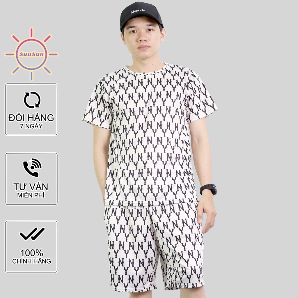 Bộ quần áo NY ngắn tay Sunsun S1022 phong cách thời trang Hàn Quốc