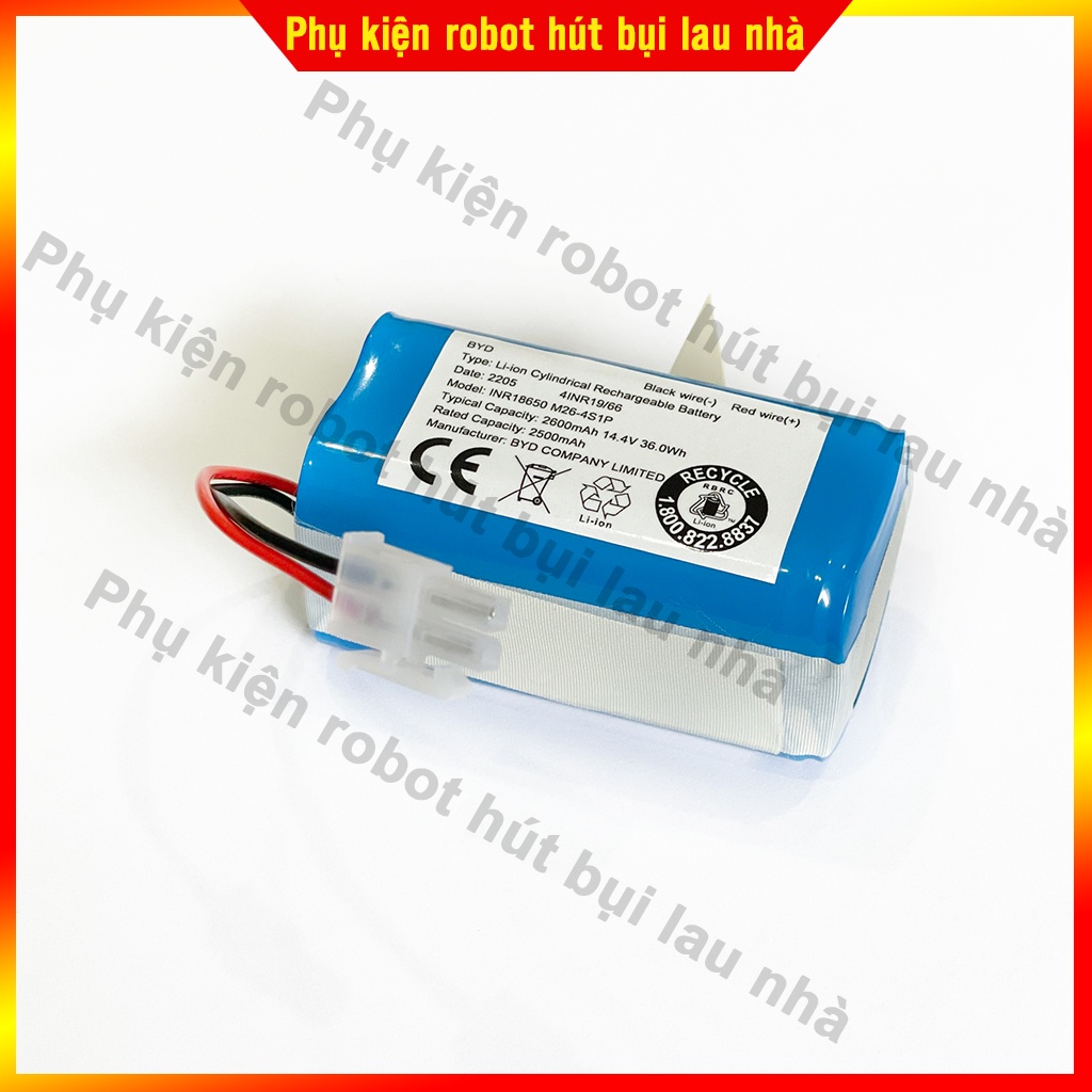 Pin robot hút bụi Ecovacs Cen 540 - Cen 546 - BẢO HÀNH 6 THÁNG - 2600mAh - HÀNG CHÍNH HÃNG