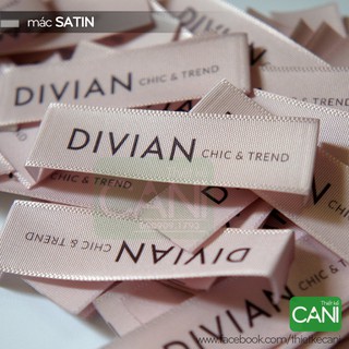 50 cái In Mác quần áo theo yêu cầu - Nhãn mác quần áo satin
