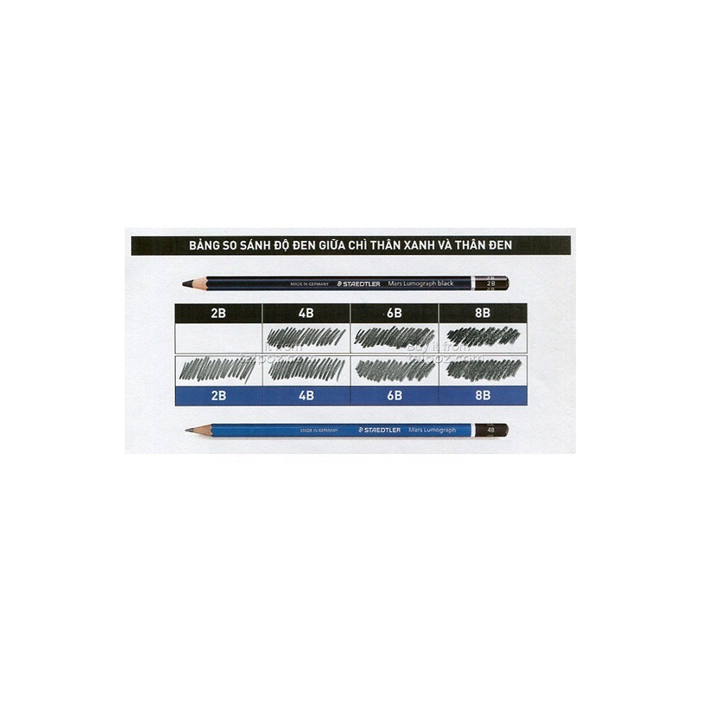 Chì than phác thảo STAEDTLER Mars® Lumograph black 100B