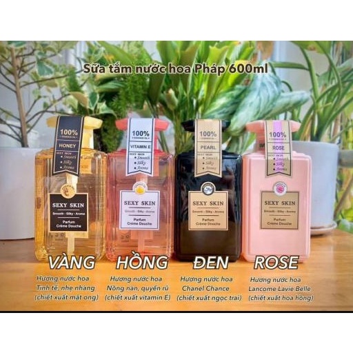 SỮA TẮM NƯỚC HOA PHÁP SEXY SKIN 600ML