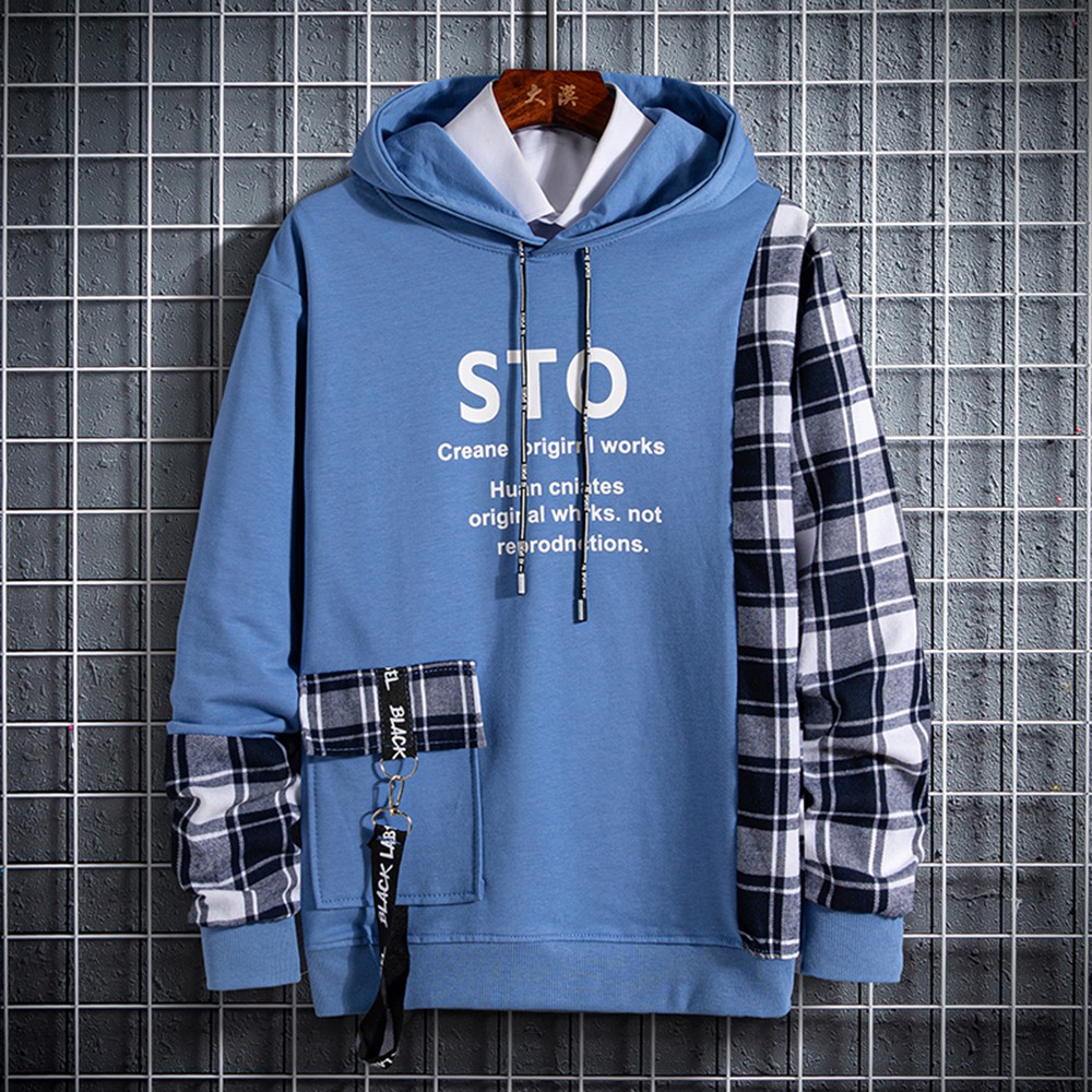 Áo Hoodies Nỉ Nam Thu Đông STO Phối Kẻ Sọc Có Mũ Trùm Đầu Thời Trang ZENKODLMEN AO TOP NAM 122 | BigBuy360 - bigbuy360.vn