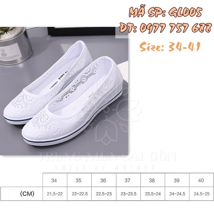 Giày đi bộ bệt lưới thoáng mát size lớn 41 cho mẹ GL005 | BigBuy360 - bigbuy360.vn