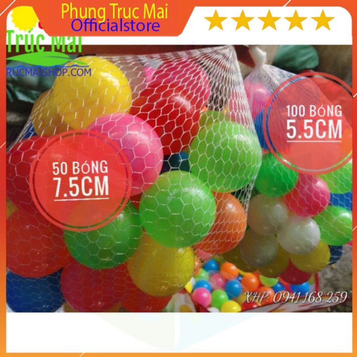 100 bóng nhựa Việt Nam 8cm ✅ đồ chơi trẻ em