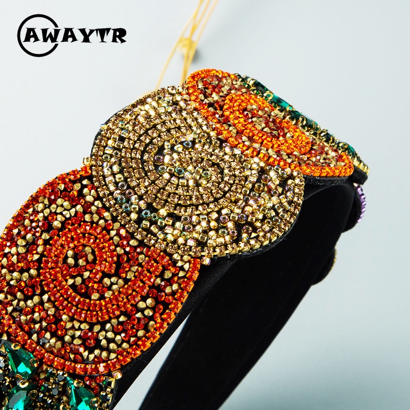 Băng Đô Cài Tóc Đính Đá Thời Trang Sang Trọng Cho Nữ