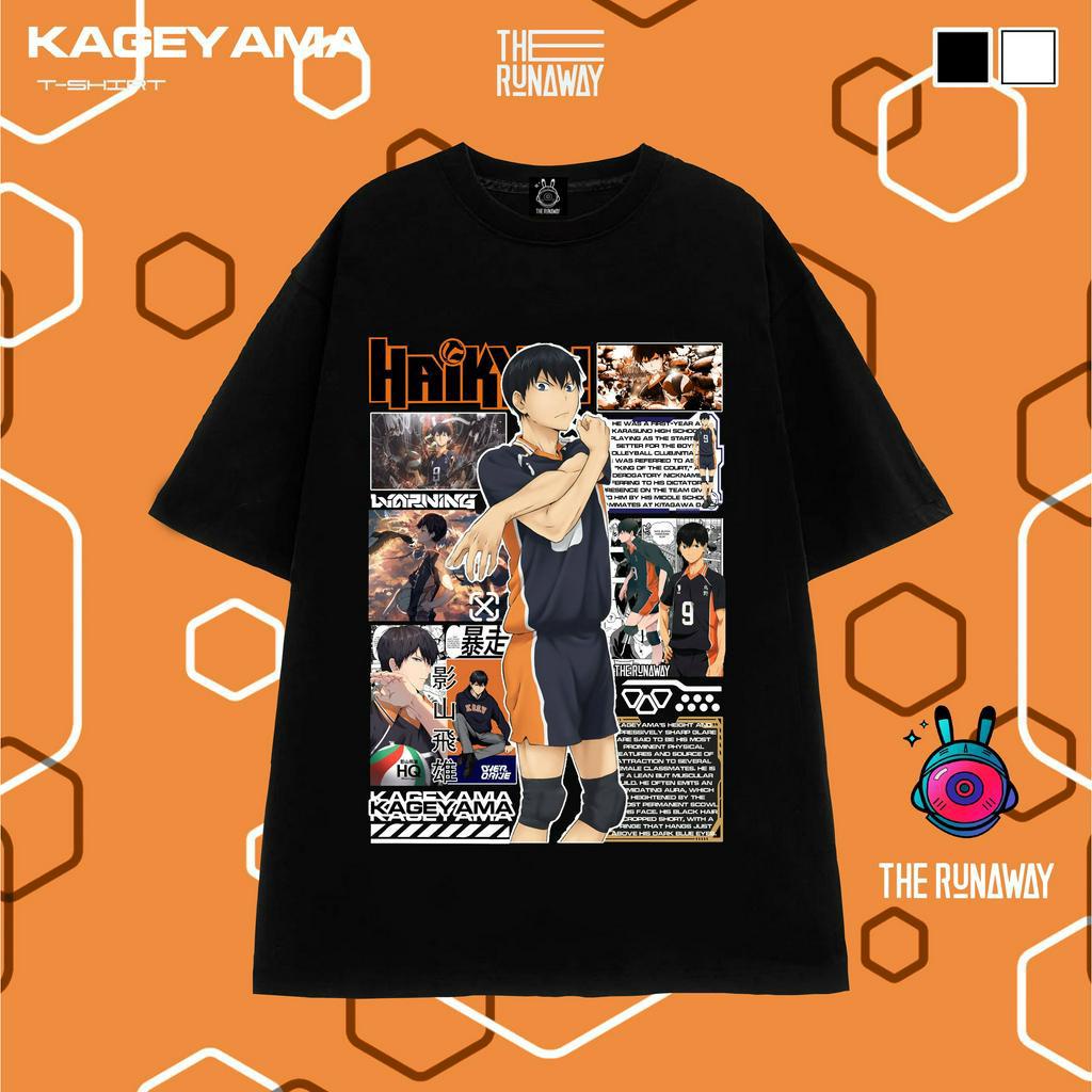 Áo phông Haikyuu: Kageyama 100% Cotton Nam / Nữ by The Runaway