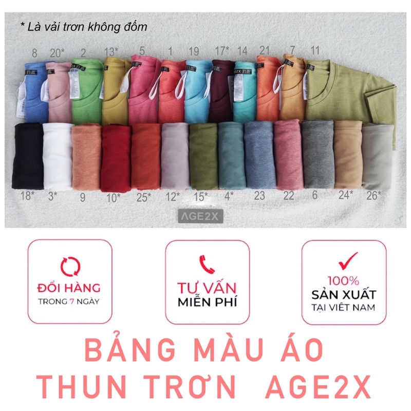 Top 5 màu tươi có hiệu ứng Đốm Áo thun trơn AGE2X hot nhất hè này