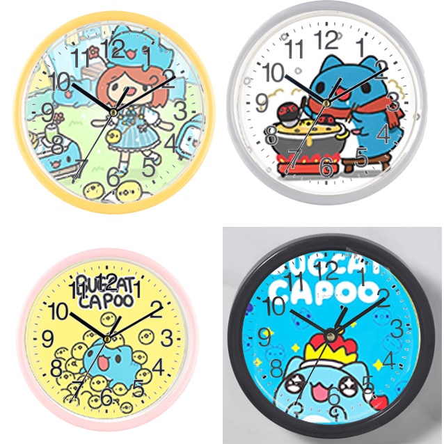 Đồng hồ treo tường capoo DHTI34 stitch cute dễ thương 13 đến15cm