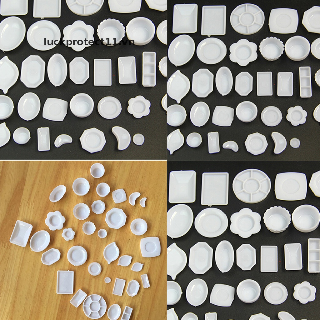 Set 33 Đĩa Nhựa Mini Đồ Chơi Cho Búp Bê