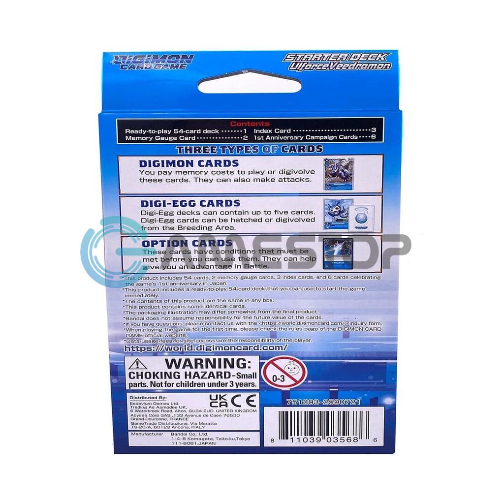 Bài Digimon TCG Starter Deck Ulforce Veedramon ready to play phiên bản tiếng Anh CHÍNH HÃNG MỸ DGMTCGUSSD07