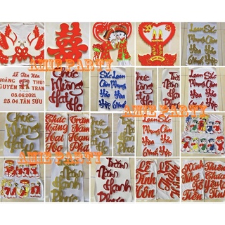 Chữ Xốp Dán Đám Cưới, Chữ Xốp Trang Trí Đám Cưới Giá Rẻ Nhất