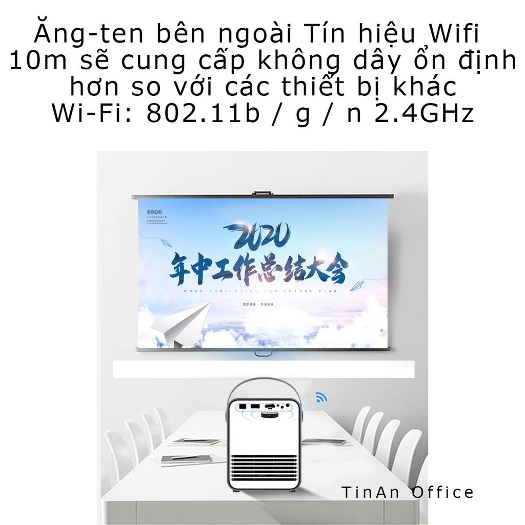 Thiết Bị Phản Chiếu Màn Hình HDTV Wi-Fi Từ Điện Thoại, Máy Tính Sang Các Thiết Bị HDMI Như TV, Máy Chiếu