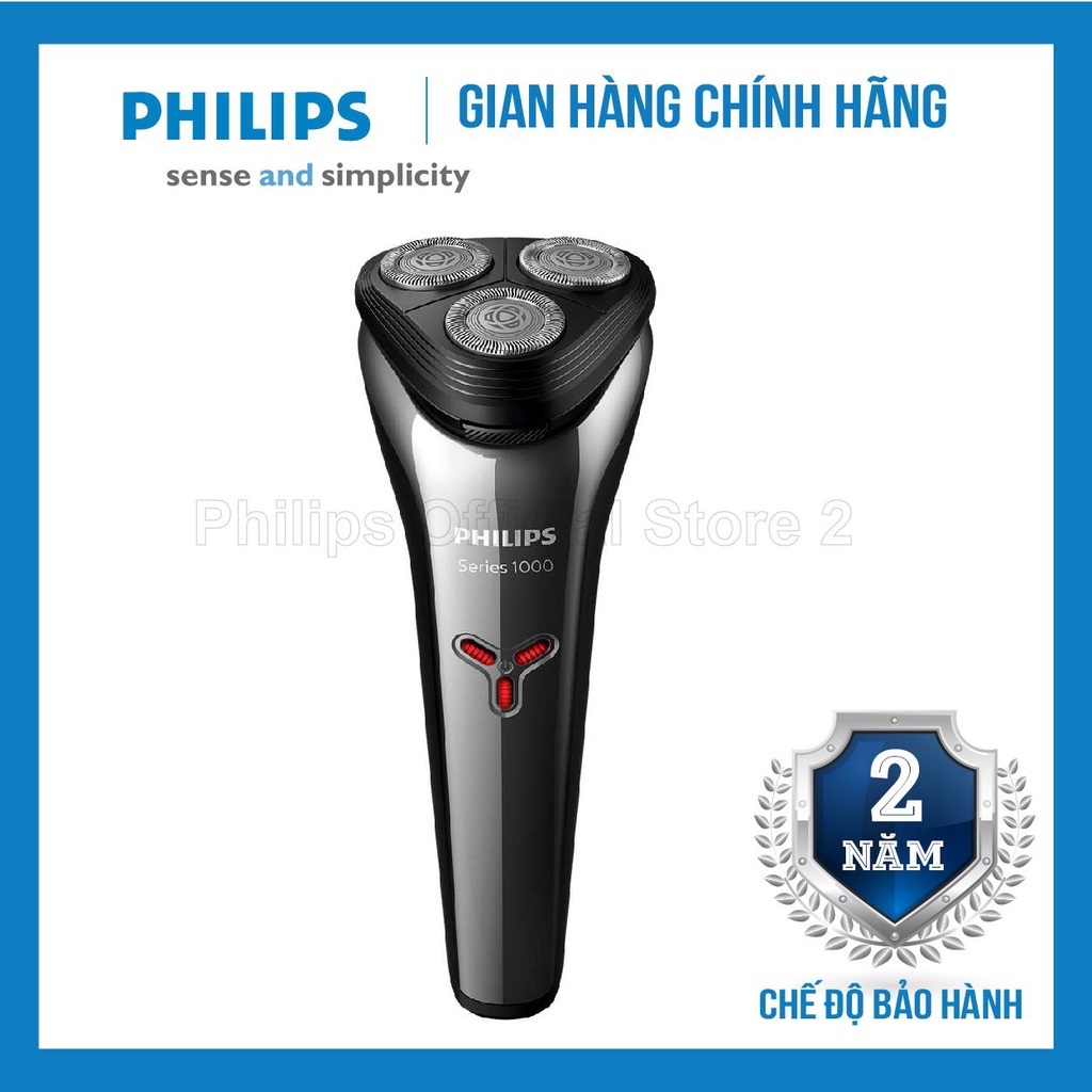 Máy cạo râu khô và ướt du lịch Philips S1301, an toàn cho da, bảo hành 2 năm | Hàng chính hãng