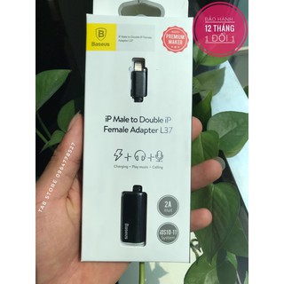 Bộ Chia Cổng Lightning 1 Thành 2 Baseus L37 cho iPHONE-BS