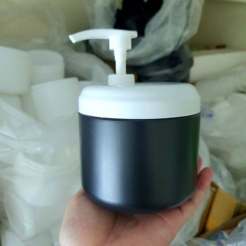 Hủ có vòi đựng kem body 500g, 1kg chiết kem, hủ đựng mỹ phẩm