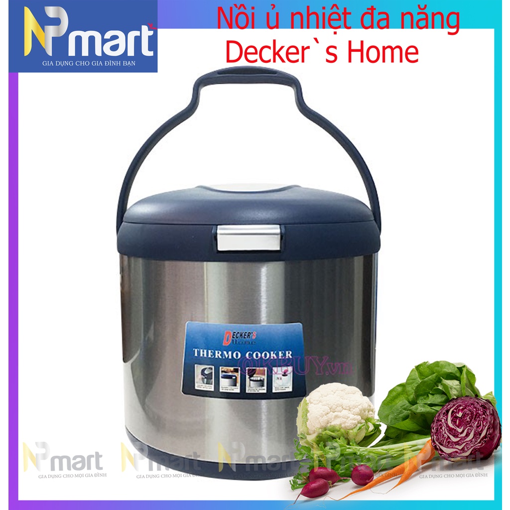 Nồi Ủ Nhiệt Đa Năng 3.5 Lít Decker’s Home YXM-D35CF  - hàng chính hãng