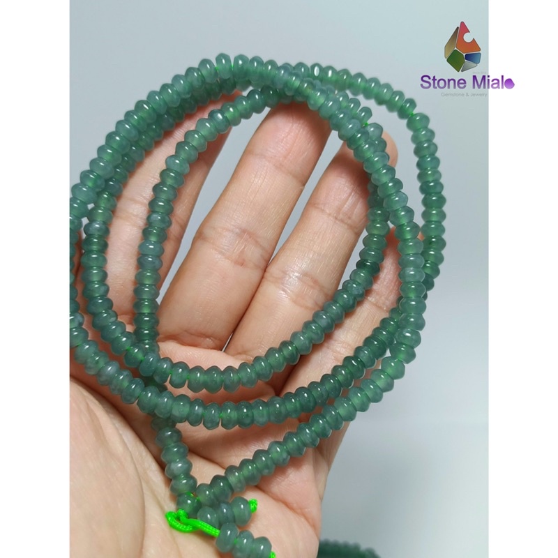 Chuỗi đeo tay JadeA lam ngoc hoa bay trong đẹp siêu Vip