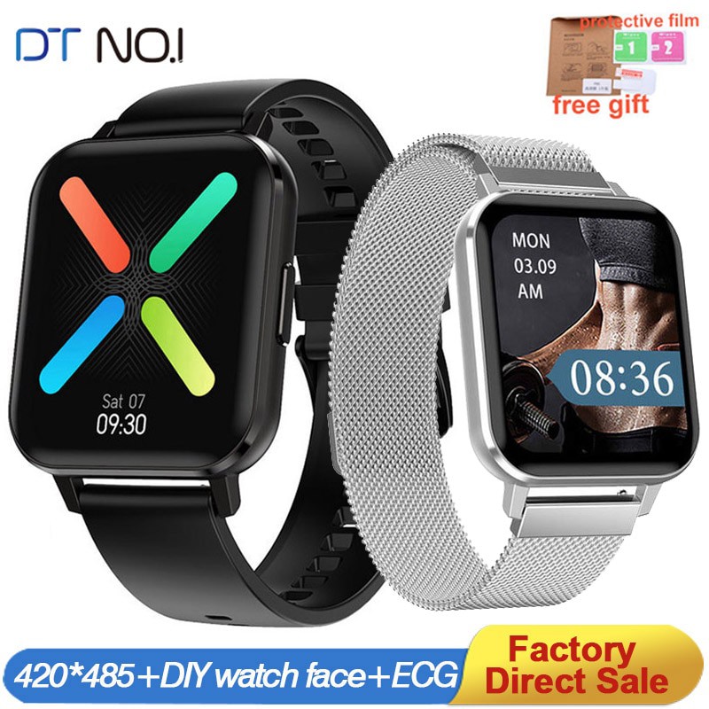 DTX thông minh đồng hồ Men 420 * 485 IP68 ECG 1,78 inch màn ảnh rộng Multi-Sports huyết áp cổ tay Oxygen SmartWatch PK L13