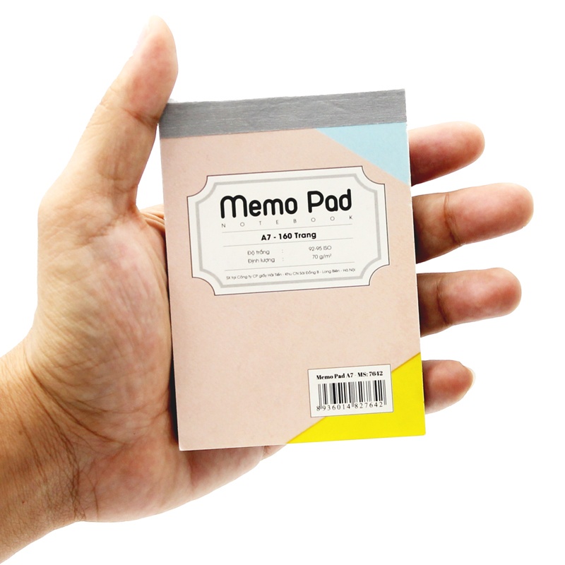 Sổ Xé Memo Pad A7 160 Trang 7642 - Mẫu 11