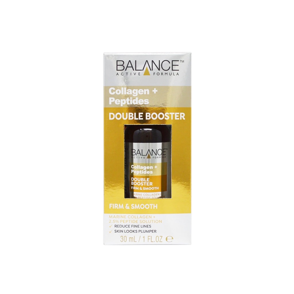 Tinh Chất Balance Active Formula Collagen + Peptides Double Booster 30ml