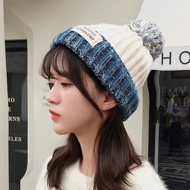 Mũ len dày dặn siêu ấm
