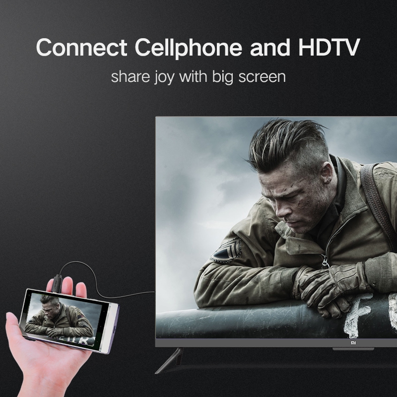 Cáp Chuyển Đổi Từ Micro HDMI Sang HDMI Hình Ảnh 3D 4K Cho Máy Tính Bảng/HDTV/PC