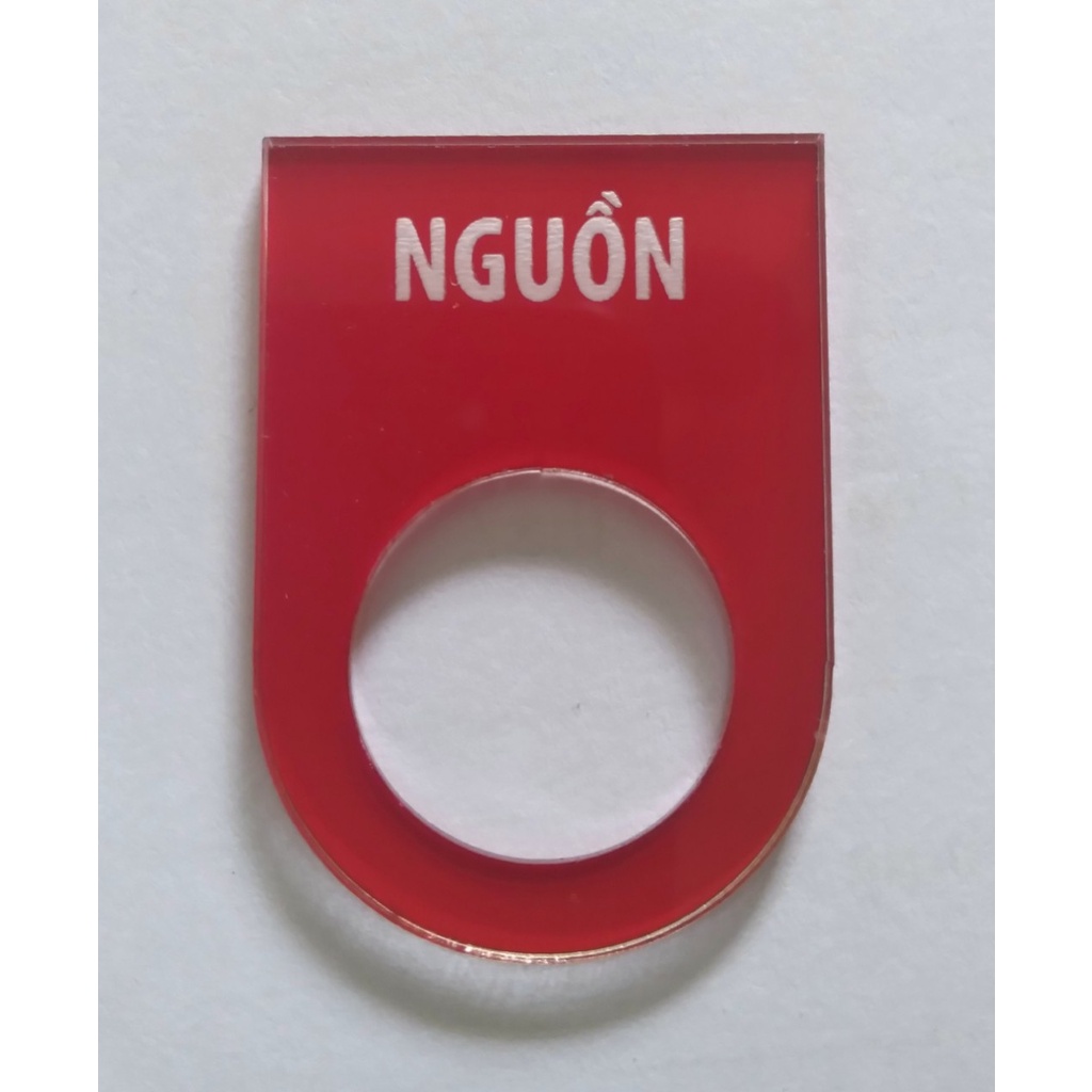 Nhãn nút nhấn mica