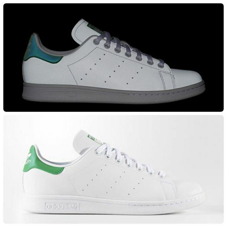 [CHÍNH HÃNG] Adidas Stan Smith Phản Quang - Xanh Trắng