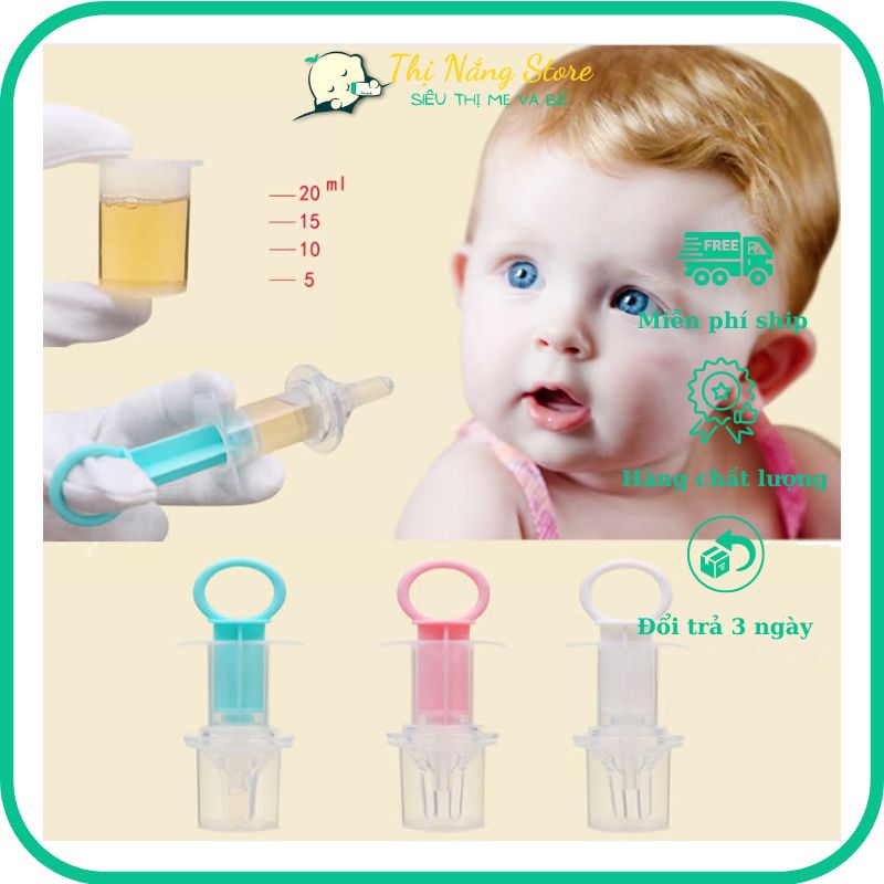 Dụng Cụ Cho Bé Uống Thuốc, Sữa An Toàn Đầu Silicon Siêu Mềm Mại, An toàn cho bé Thị Nắng Store