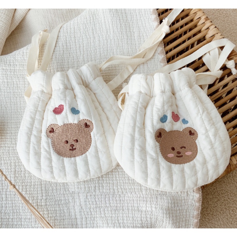 Túi đựng tỏi thêu hình phong cách Hàn Quốc cho bé yêu