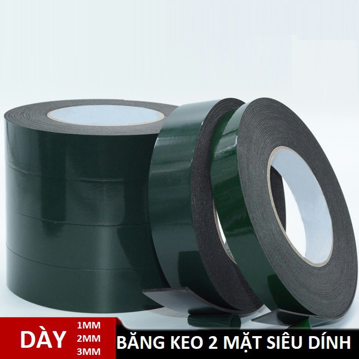 Băng Keo 2 Mặt Cường Lực - Siêu dính trên mọi chất liệu