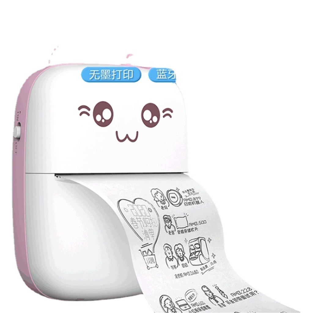 🌟Hàng HOT Máy In Nhiệt Mini Cầm tay Bluetooth, Máy in ảnh, in tài liệu, in Phao, in nhãn dán in không cần mực, in đơn hàng, in bill hàng