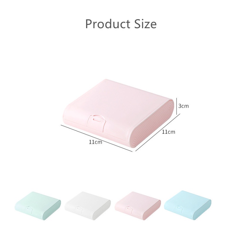 Hộp Đựng Trang Sức Bằng Nhựa Size 11*11cm - Hộp Nhựa Bỏ Túi Màu Pastel DUASHOP