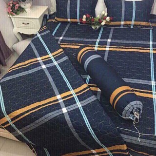 Áo gối ôm 35 x 100 mẫu kẻ chỉ vàng có dây gút (TRÊN 100 MẪU)