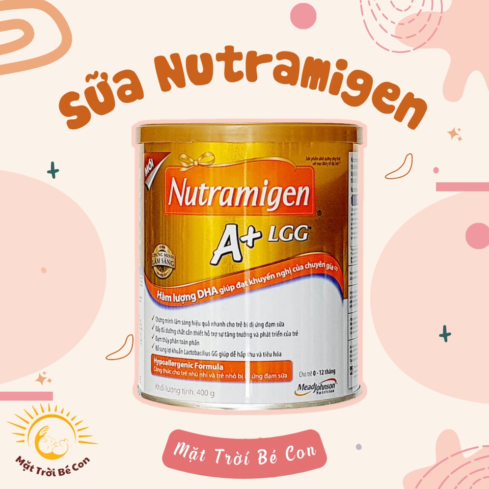 SỮA BỘT NUTRAMIGEN LON 400G DÀNH CHO TRẺ DỊ ỨNG ĐẠM SỮA BÒ