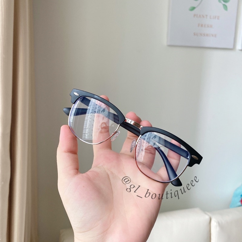 Kính vuông nửa gọng