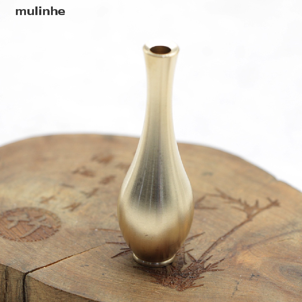 Bình Hoa Mini Bằng Đồng Màu Vàng Kim Phong Cách Bắc Âu Cổ Điển