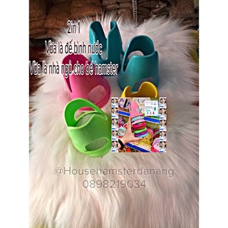 (Freeship) Đế bình nước nhựa Hamster 2in1