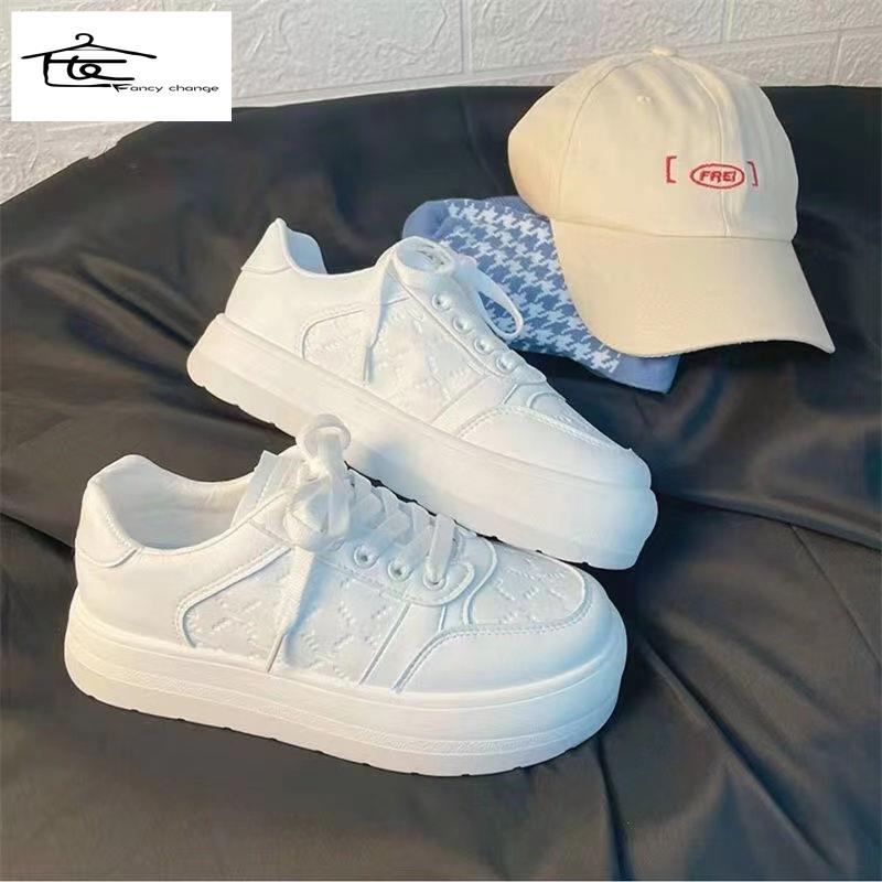 Giày Thể Thao Đế Dày Tăng Chiều Cao Thoải Mái Bốn Mùa Thiết Kế Dễ Thương