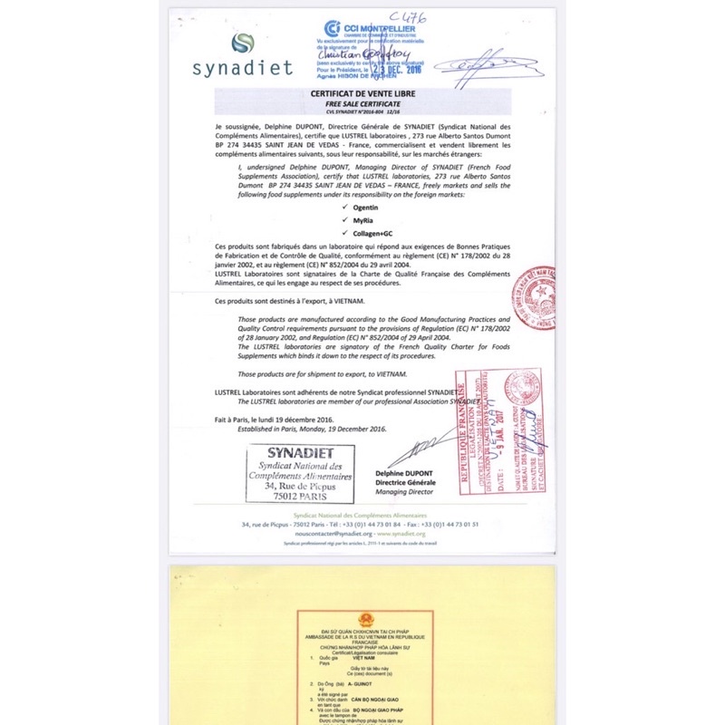 Đẹp da thải độc ,phòng u bướu ogentin glutathione pháp 60v | Thế Giới Skin Care